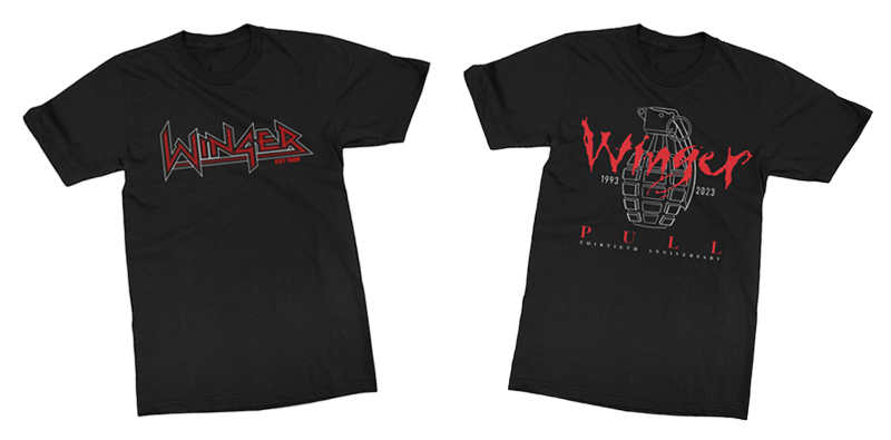 Winger merchandise, Winger t-shirts